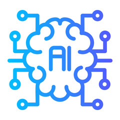 ai brain icon