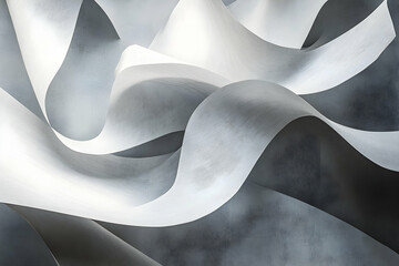 Abstract close-up view of flowing, textured fabric.