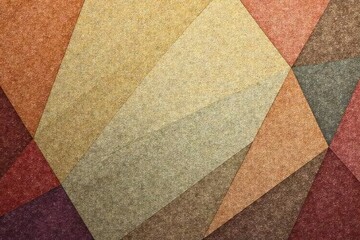 Fototapeta premium Geometric tapestry wallpaper, muted earth tones, subtle texture, geometric, neutral