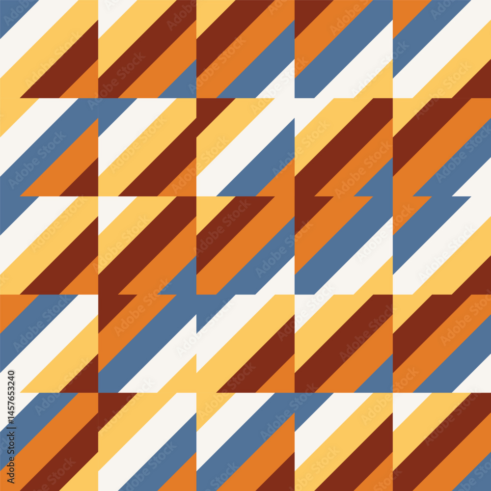 Poster abstract geometric pattern background, abstract stripes pattern with vintage color