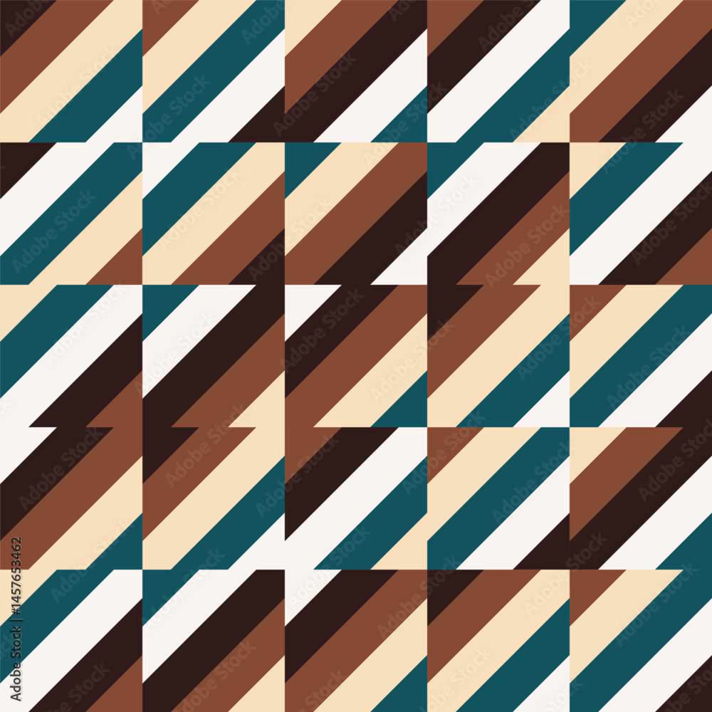 Poster abstract geometric pattern background, abstract stripes pattern with vintage color