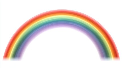 A breathtaking display of vivid rainbow arching across the sky 