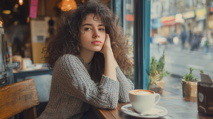 Woman Coffee Cafe