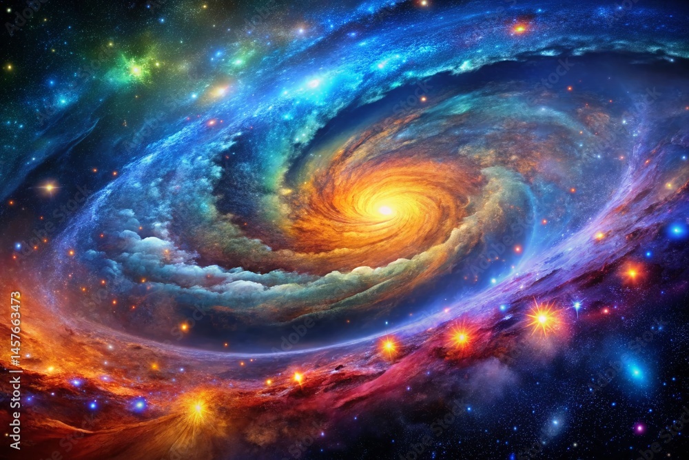 Poster cosmic wonders: a deep space exploration through generative ai