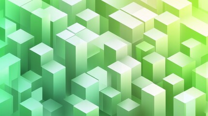 Abstract Geometric Green Cityscape Design green background. Ecology concept for your graphic design, banner or poster. Vector illustration
