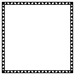 검은색 패턴 프레임 일러스트