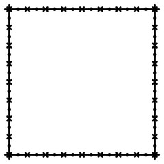 철조망 프레임 일러스트