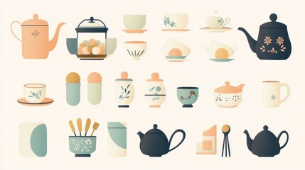 Assorted teaware collection (1)