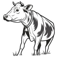 Fototapeta premium cow vector design
