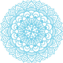 Beautiful flower art and mandala vector design