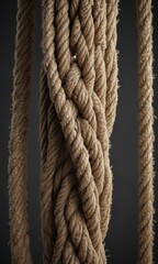 Overstretched rope, frayed edges, imminent breakage,  breaking point,  string,  close-up