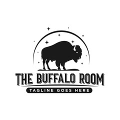 black buffalo farm business logo