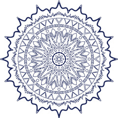 Beautiful flower art and mandala vector design