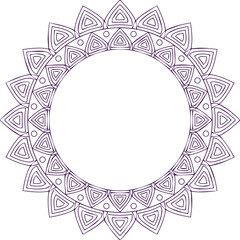 Beautiful flower art and mandala vector design
