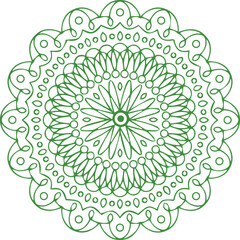 Beautiful flower art and mandala vector design