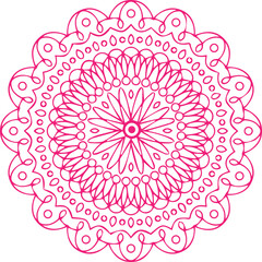 Beautiful flower art and mandala vector design