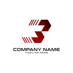 Letter B Speed Logo Design Template