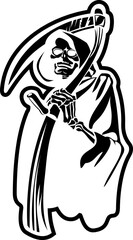 illustration sketch icon logo symbol mascot sketch god of death