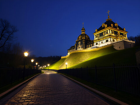 palace on a hill