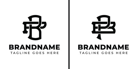 Letters BP and PB Monogram Logo, suitable for business with PB or BP initials