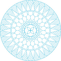 Beautiful flower art and mandala vector design