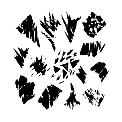 Abstract Black And White Shapes Digital Background For Creative Design Projects