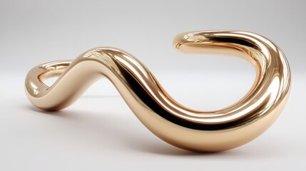 Fototapeta premium A striking gold sculpture representing gold inflow and outflow chart widget icon concept for understanding supply trends