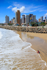 Praia de Iracema a partir da Ponte dos Ingleses, Fortaleza