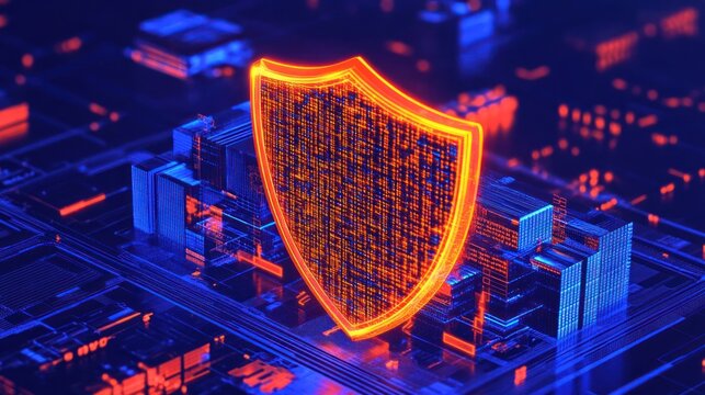 Cybersecurity Shield: Digital Fortress Protecting Data in the Network