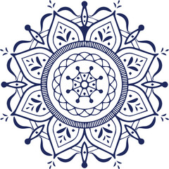 Beautiful flower art and mandala vector design