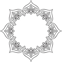 Beautiful flower art and mandala vector design