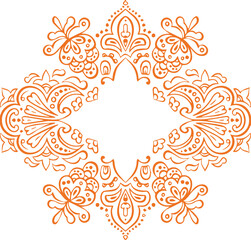 Beautiful flower art and mandala vector design