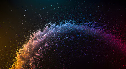 Colorful Splash with Dots