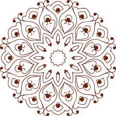 Beautiful flower art and mandala vector design