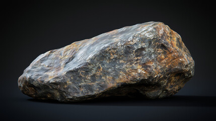 Fototapeta premium Close-Up of Golden Ore Rock with Quartz Veins