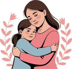 Joyful Moments – Mother and Daughter Smiling Together