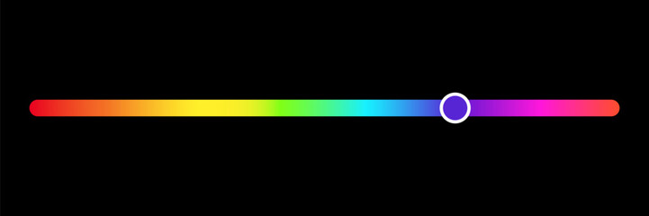 Color picker bar on black background