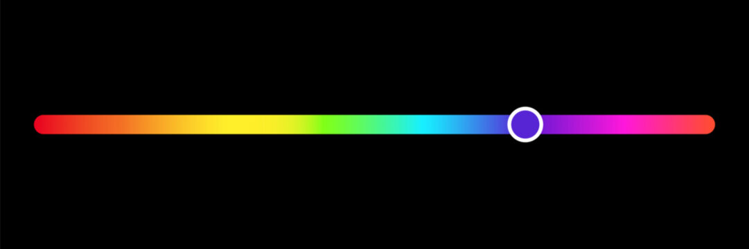 Color picker bar on black background