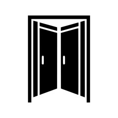 Open Door Icon - Vector Illustration