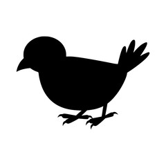 Fototapeta premium Silhouette Bird Vector Illustration