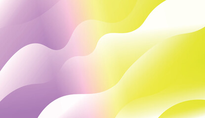 Modern Shiny Waves. For Your Design Ad, Banner, Cover Page. Vector Illustration with Color Gradient.