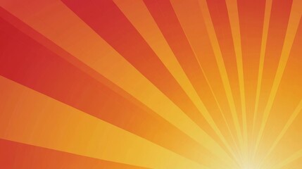 Radiant Sunburst Background Design red orange background