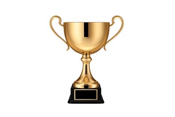 gold cup isolated on transparent background