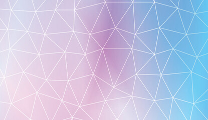 Fototapeta premium Decorative background with triangles. Decorative design For interior wallpaper, smart design, fashion print. Vector illustration. Abstract Gradient Soft Colorful Background.