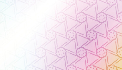 Pattern with geometric shape background. Vector illustration. Template for wallpaper, interior design, decoration, scrapbooking page. Gradient color