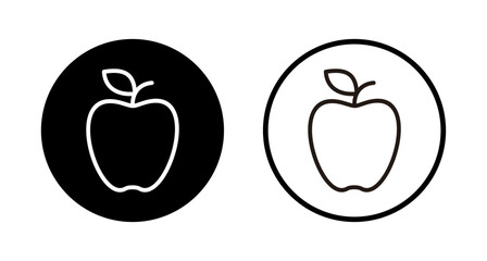 Apple icon logo design. Apple sign and symbols for web design.