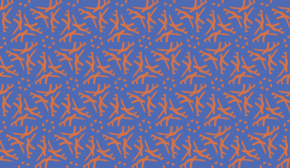 Pattern with abstract illusion triangles. Vector illustration. For your business, presentation, fashion print. Blue Color.