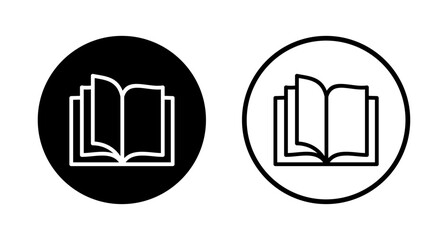 Book icon logo design. open book sign and symbol. ebook icon