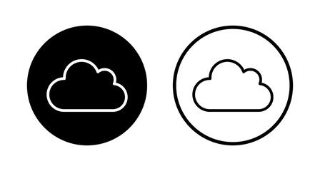 Cloud icon logo design. cloud sign and symbol