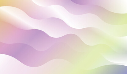 Blurred Decorative Design In Modern Style With Wave, Curve Lines. For Design, Presentation, Business. Vector Illustration with Color Gradient.